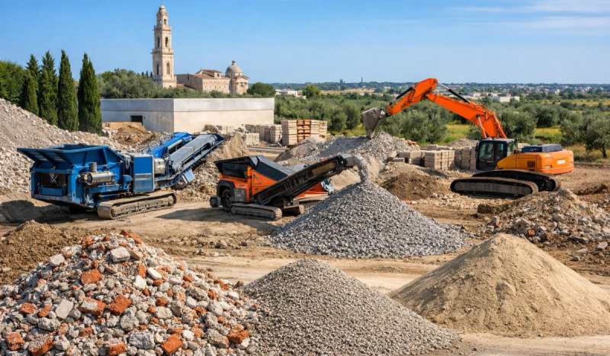 Impianto di smaltimento detriti a Lecce